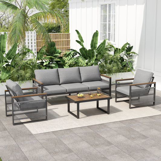 5-Seat Patio Furniture with Cushion