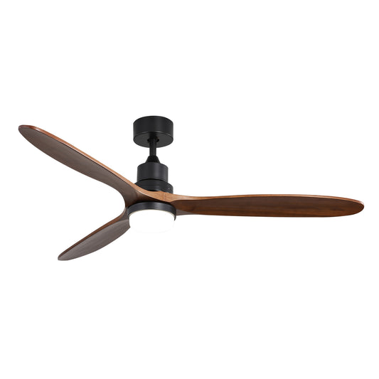 60 Inch Ceiling Fan With Lights 3 Solid Wood Fan Blade