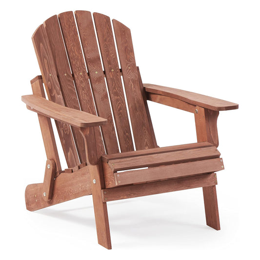 Folding Adirondack Chair with Dual Cup Holder